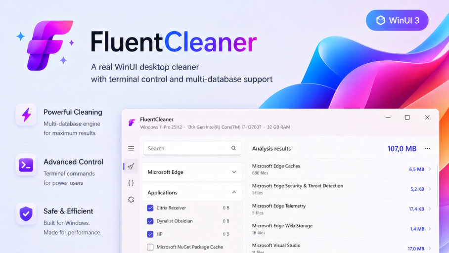 CCleaner, c&rsquo;est fini — FluentCleaner prend le relais