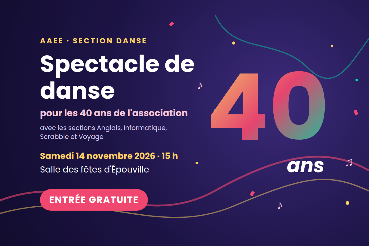 La section Danse fête les 40 ans de l&rsquo;AAEE !
